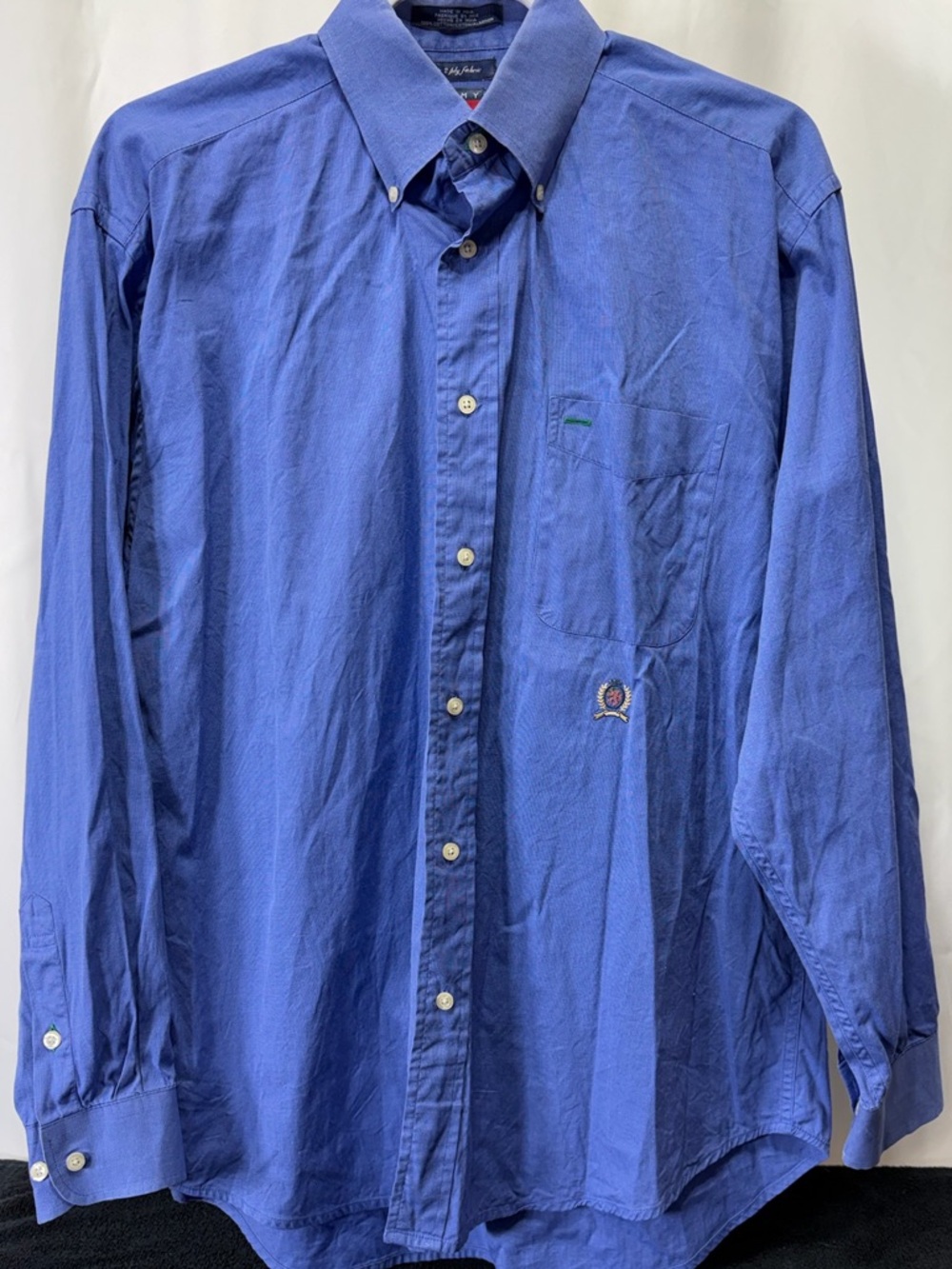 Tommy Hilfiger Men's Button-Down Shirt in Royal Blue 2368